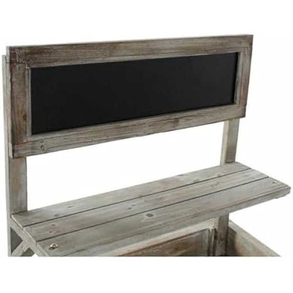 Trädgårdsvagn - DKD Home Decor - Ljusbrun - Gran och Skiffer - 87x14x109 cm - Att Montera Själv