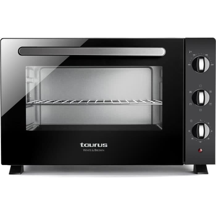 Hvid & brun Tyr - Miniovn - 45 L - sort - 1800W - Timer