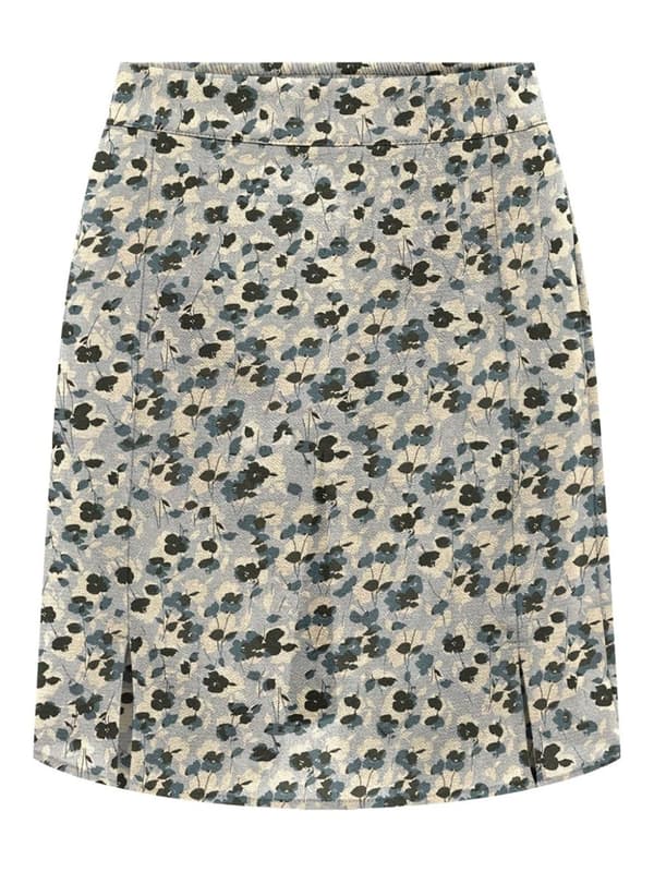 Only - onlNova Lux Taylor Slit Skirt Romantic Garden Print Ljusblå S