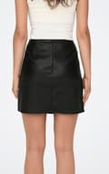 Miniatyrbild 2 av 5: Only - onlLeni Faux Leather Slit Skirt