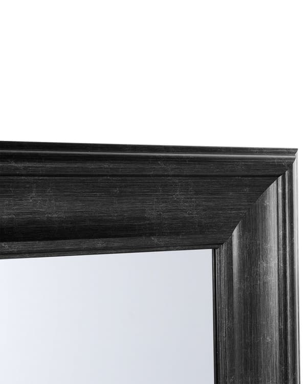 Hängande Väggspegel Svart 51 x 141 cm Syntetiskt Material Skandinavisk Inspiration Minimalistisk Stil