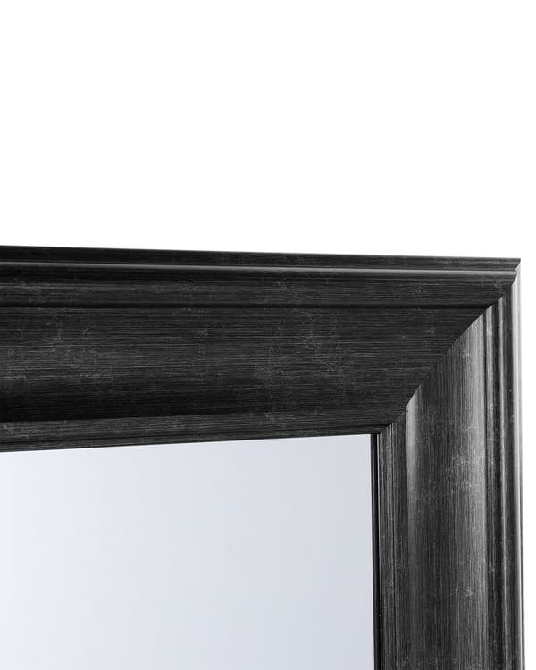Hängande Väggspegel Svart 61 x 91 cm Syntetiskt Material Skandinavisk Inspiration Minimalistisk Stil