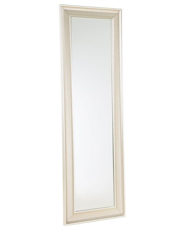 Hängande Väggspegel Guld 51 x 141 cm Syntetisk Ram Modern Glam Stil Vardagsrum Sovrum
