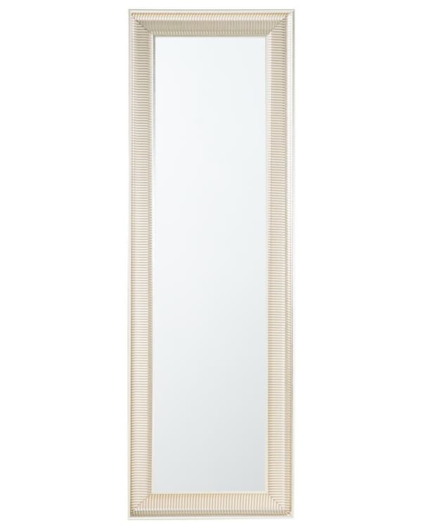 Hängande Väggspegel Guld 51 x 141 cm Syntetisk Ram Modern Glam Stil Vardagsrum Sovrum