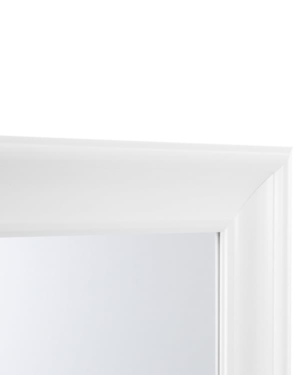 Hängande Väggspegel Vit 51 x 141 cm Syntetiskt Material Skandinavisk Inspiration Minimalistisk Stil