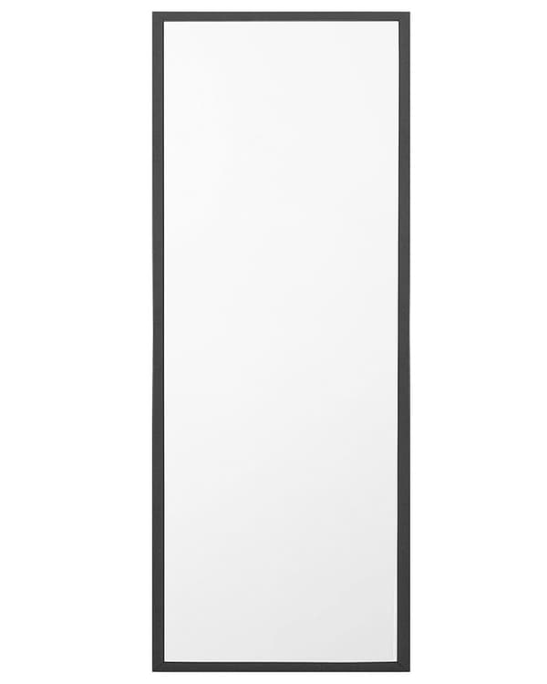 Stående Golvspegel Svart Rektangulär 40 x 140 cm