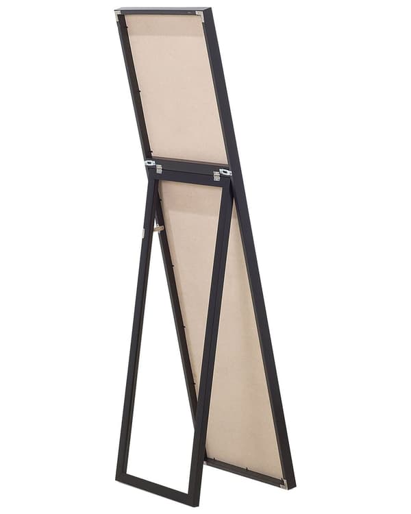 Stående Golvspegel Svart Rektangulär 40 x 140 cm