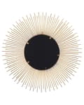 Miniatyrbild 6 av 7: Väggmonterad Hängande Spegel Guld 80 cm Rund Solstråle Sol Form