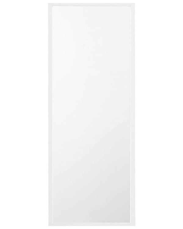 Seisova peili valkoinen 40 x 140 x 3 cm muovi lasi suorakulmainen kokovartalopeili