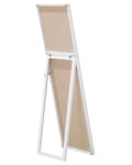 Pikkukuva 8 / 11: Seisova peili valkoinen 40 x 140 x 3 cm muovi lasi suorakulmainen kokovartalopeili