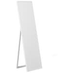 Pikkukuva 1 / 11: Seisova peili valkoinen 40 x 140 x 3 cm muovi lasi suorakulmainen kokovartalopeili