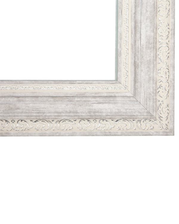 Seinäpeili kermanvalkoinen 50 x 130 x 3 cm muovi lasi suorakulmio ripustuskoukut skandinaavinen moderni