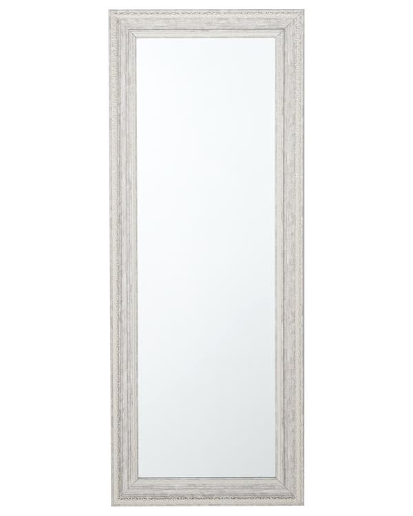 Seinäpeili kermanvalkoinen 50 x 130 x 3 cm muovi lasi suorakulmio ripustuskoukut skandinaavinen moderni