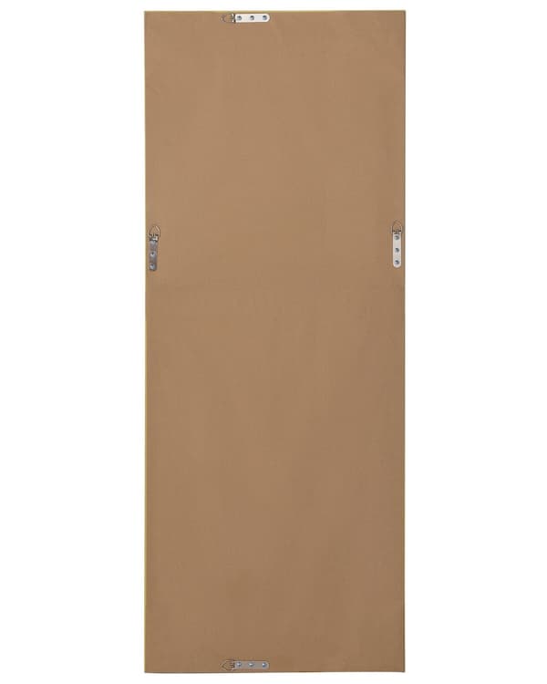 Hängande Väggspegel Silver med Guld 50 x 130 cm Vertikal Minimalistisk Konst Sovrum Vardagsrum
