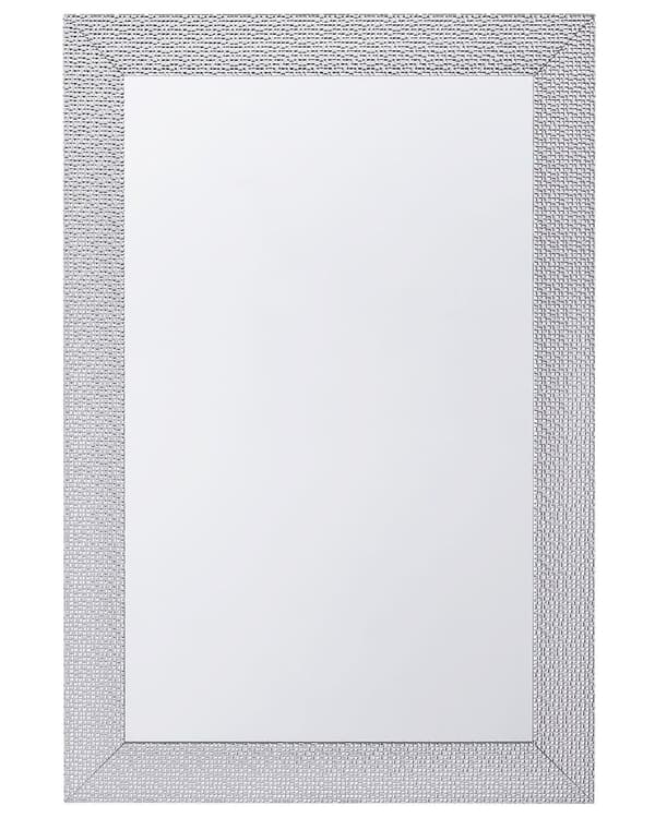 Vægmonteret Hængespejl Sølv 61 x 91 cm Lodret Stue Soveværelse Finish