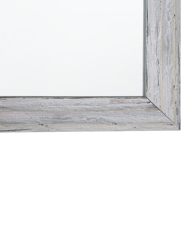 Væghængende Spejl Hvidt Trælook 50 x 130 cm Rektangulært Lodret Minimalistisk Skandinavisk