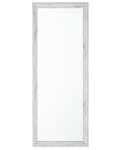 Miniatyrbillede 1 af 6: Væghængende Spejl Hvidt Trælook 50 x 130 cm Rektangulært Lodret Minimalistisk Skandinavisk