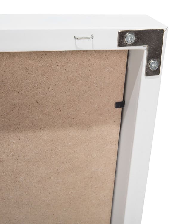 Stående rektangulært gulvspejl i hvid 40 x 140 cm