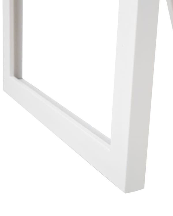 Stående rektangulært gulvspejl i hvid 40 x 140 cm