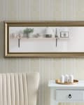 Miniatyrbillede 4 af 7: Stående Spejl Guld Sølv 51 x 141 cm Rektangulær Ramme Gulvdekoration Stue Soveværelse Kommode Moderne Stil