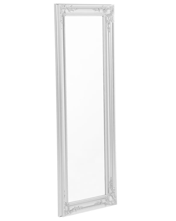 Hængende vægspejl Sølv 51 x 141 cm Syntetisk materiale med Dekorativ Ramme Klassisk Fransk Inspireret Stil