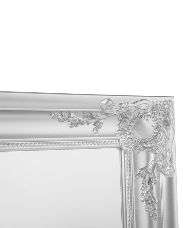 Hængende vægspejl Sølv 51 x 141 cm Syntetisk materiale med Dekorativ Ramme Klassisk Fransk Inspireret Stil