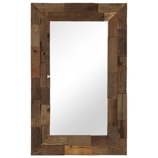 vidaXL Peili täysi kierrätetty puu 50x80 cm