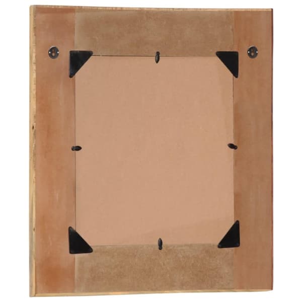 vidaXL vægspejl 60x60 cm massivt genbrugstræ