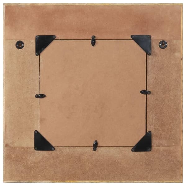 vidaXL vægspejl 60x60 cm massivt genbrugstræ