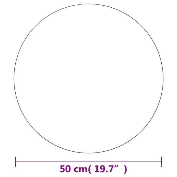 vidaXL Väggspegel rund 50 cm glas