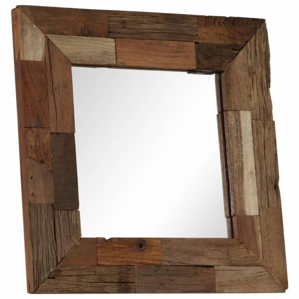vidaXL Speil gjenvunnet heltre 50x50 cm