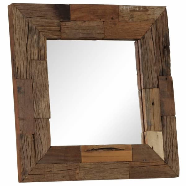 vidaXL Speil gjenvunnet heltre 50x50 cm