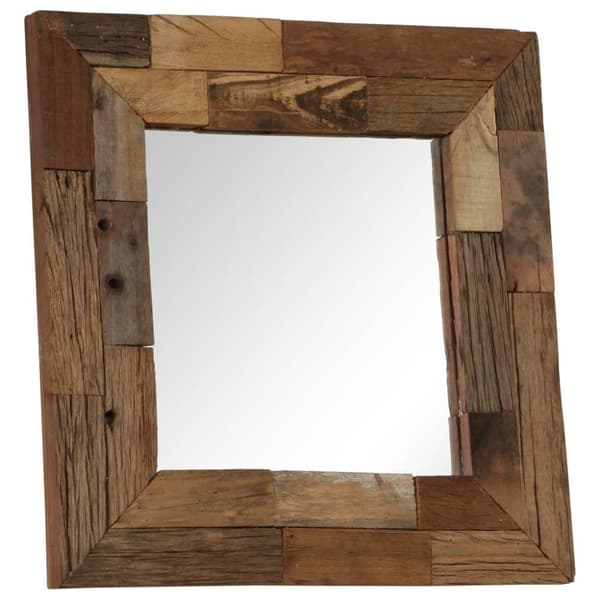 vidaXL Speil gjenvunnet heltre 50x50 cm