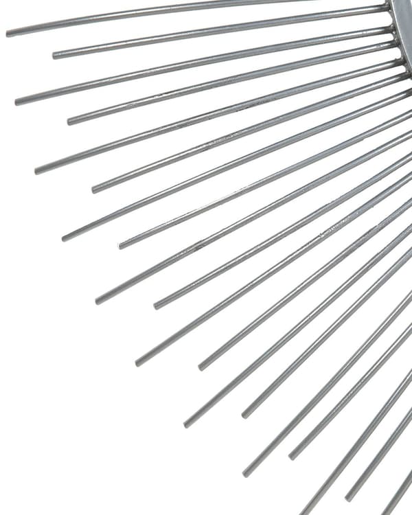 Väggmonterad Hängande Spegel Silver 80 cm Rund Solstråle Sol Form