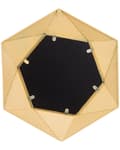 Miniatyrbild 5 av 6: Väggmonterad Hängande Spegel Guld 60 cm Geometrisk Tjock Dekorativ Ram Vardagsrum Sovrum