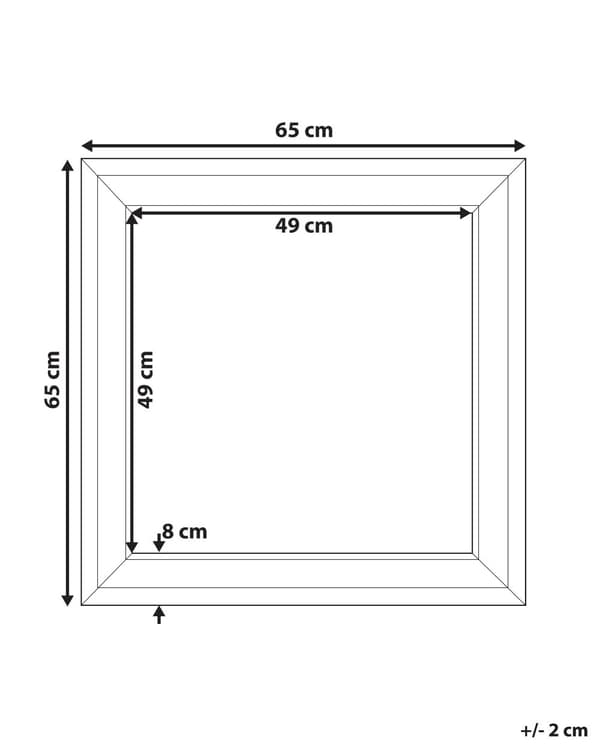 Seinäpeili hopea metalli lasi 65 x 65 cm neliö koukuilla itämainen kuvio retro glamour tyyli