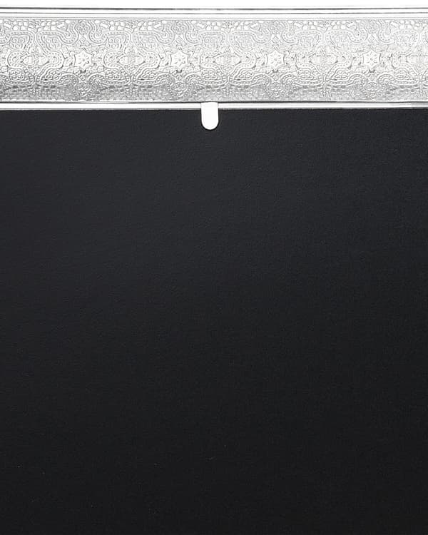 Väggmonterad Hängande Spegel Silver 65 cm Kvadrat Dekorativ Ram