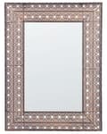Miniatyrbillede 1 af 5: Vægspejl Kobber Metal Ramme 69 x 90 cm Moderne Entre Spejl med Ramme Design til Væg Victoriansk Håndlavet Glamour Living Room Accent Piece