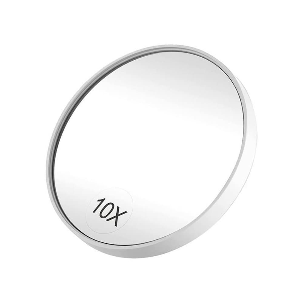 Uniq Mini makeup spegel 10X förstoring med sugkoppar - vit