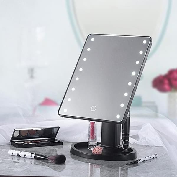 UNIQ STAR Hollywood Classic Makeup Tracker med 16 LED lys - Elegant Sort