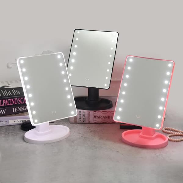 UNIQ STAR Hollywood Classic Makeup Tracker med 16 LED lys - Elegant Sort
