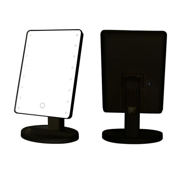 UNIQ STAR Hollywood Classic Makeup Tracker med 16 LED lys - Elegant Sort