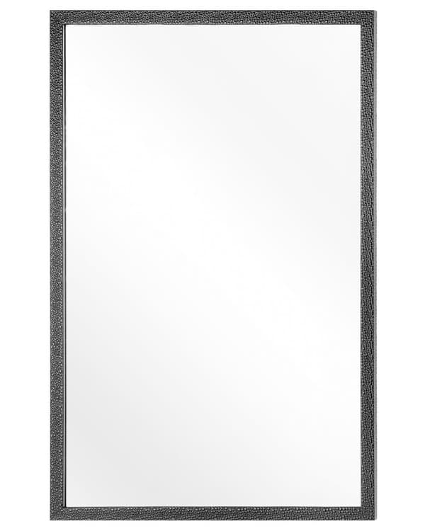 Väggmonterad Hängande Spegel Svart 60 x 90 cm Modern Samtida Vardagsrum