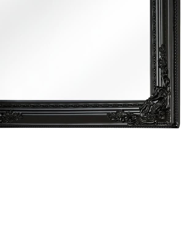 Hängande Väggspegel Svart Rektangulär Modern Elegant Vardagsrum Sovrum Hall Matt Finish