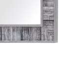 Pikkukuva 5 / 6: Seinäpeili harmaa valkoinen synteettinen materiaali lasi 50 x 130 cm koukuilla suorakulmainen rustiikkinen tyyli