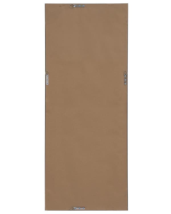 Vægspejl Grå Hvid Træ Syntetisk Plastik og Glas 50 x 130 cm Rektangulært Vægophæng Spejl med Træramme til Entre Design Pigeværelse