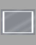 Miniatyrbillede 5 af 8: Badeværelsesspejl Sølv Glas 60 x 80 cm Firkantet Vægspejl uden Ramme med Lys LED Moderne Anti Dug Badeværelse Tilbehør Make-Up Soveværelse