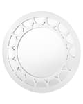 Miniatyrbild 1 av 5: Väggspegel Silver Glas 80 cm Rund Vägg Hängande