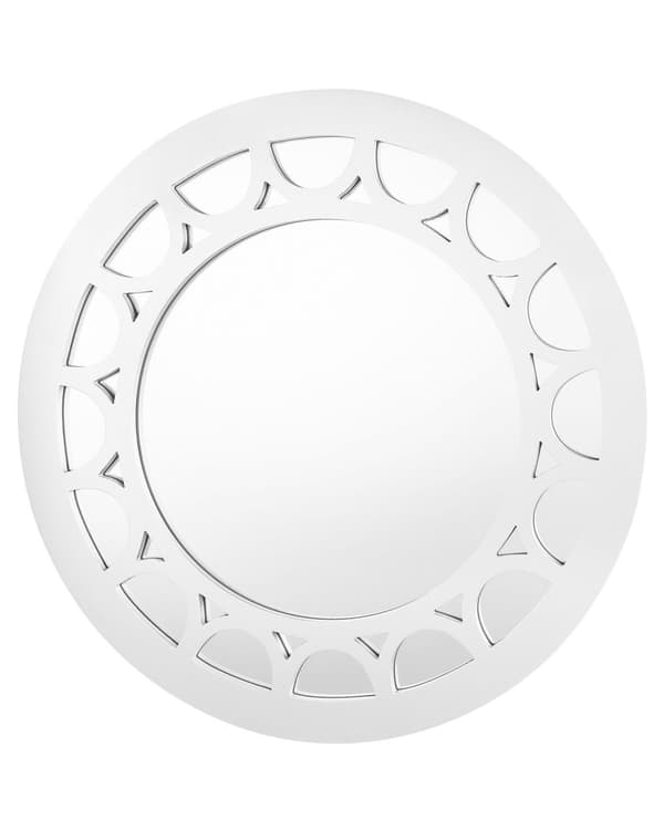 Väggspegel Silver Glas 80 cm Rund Vägg Hängande