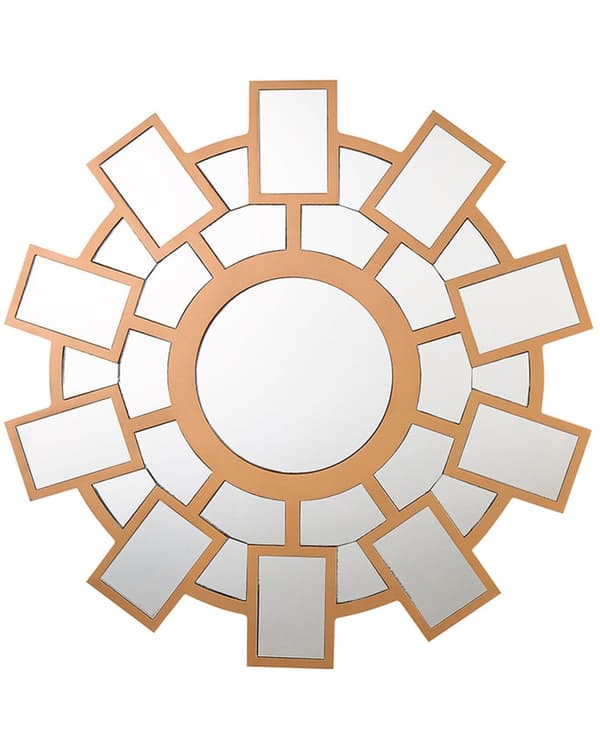 Hängande Väggspegel Guld 80 cm Sol Solstråle Ram Vardagsrum